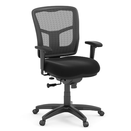Officesource CoolMesh Basic Collection Task Chair with Arms and Black Frame OSTW8905FBK